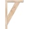 Ekena Millwork Traditional Block Smooth Bracket w/ Offset Brace, Douglas Fir, 3 1/2"W x 14"D x 22"H BKT0402X14X22TRA05SDF - alternate 3